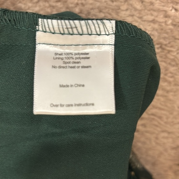 Babeyond Irregular Tassel Hem Peacock Dress / pine green / light gold / small - Picture 5 of 5